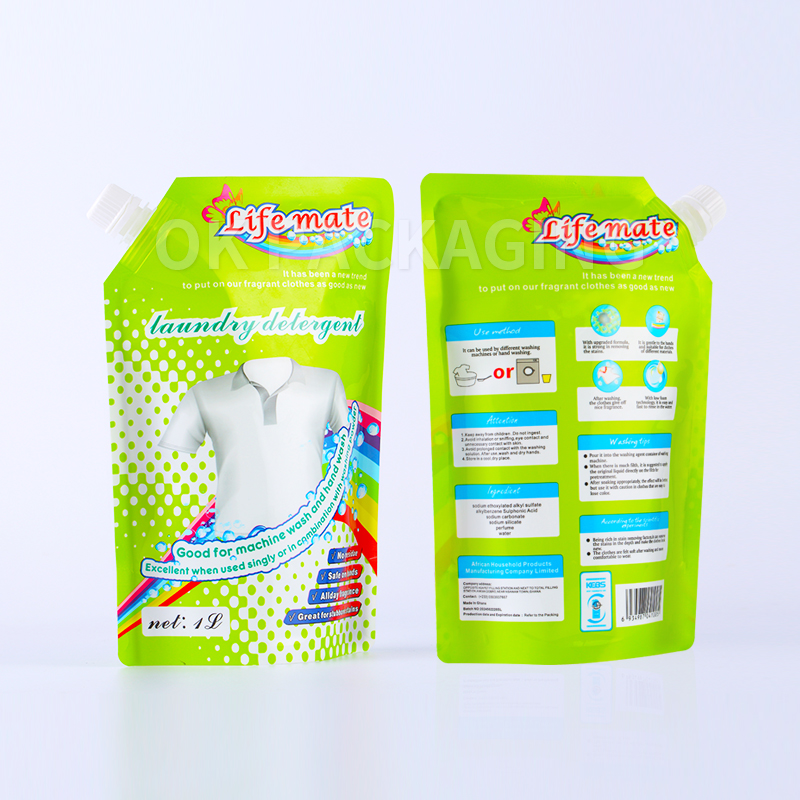  laundry detergent spout pouches