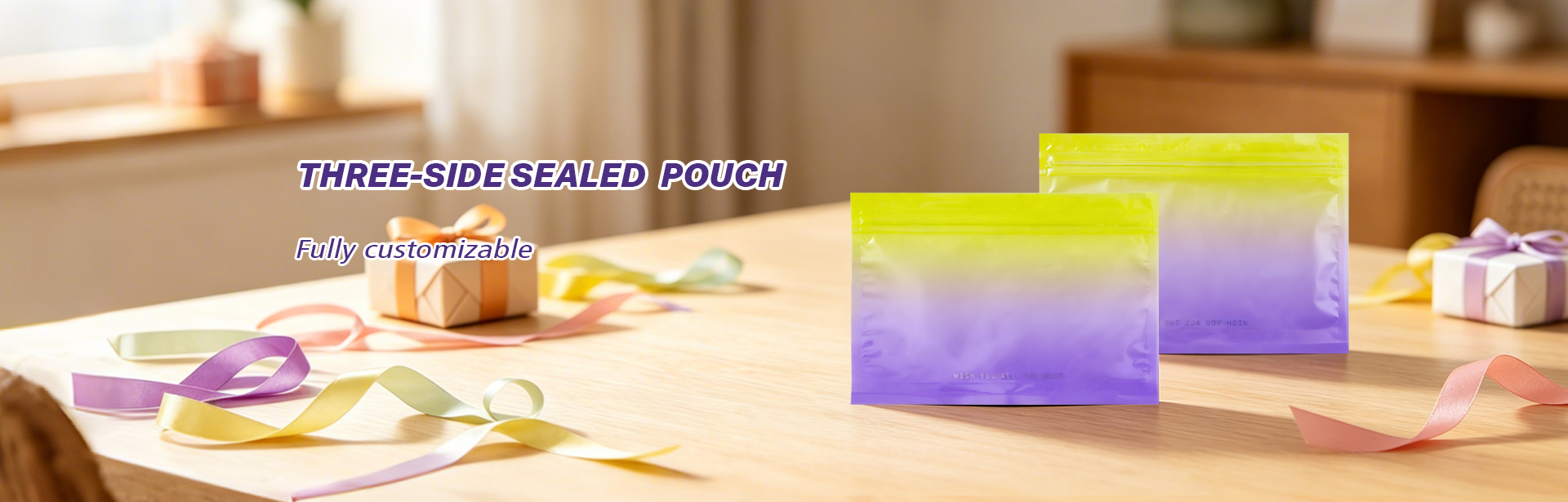 3 Side Seal Zipper Bags  OEM Custom Pouches