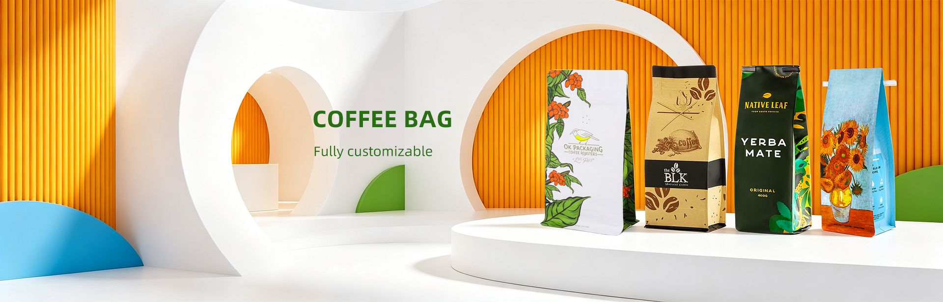 Coffee Bags With Valve  8 Side Seal Flat Bottom Coffee Pouch Supplier (5)