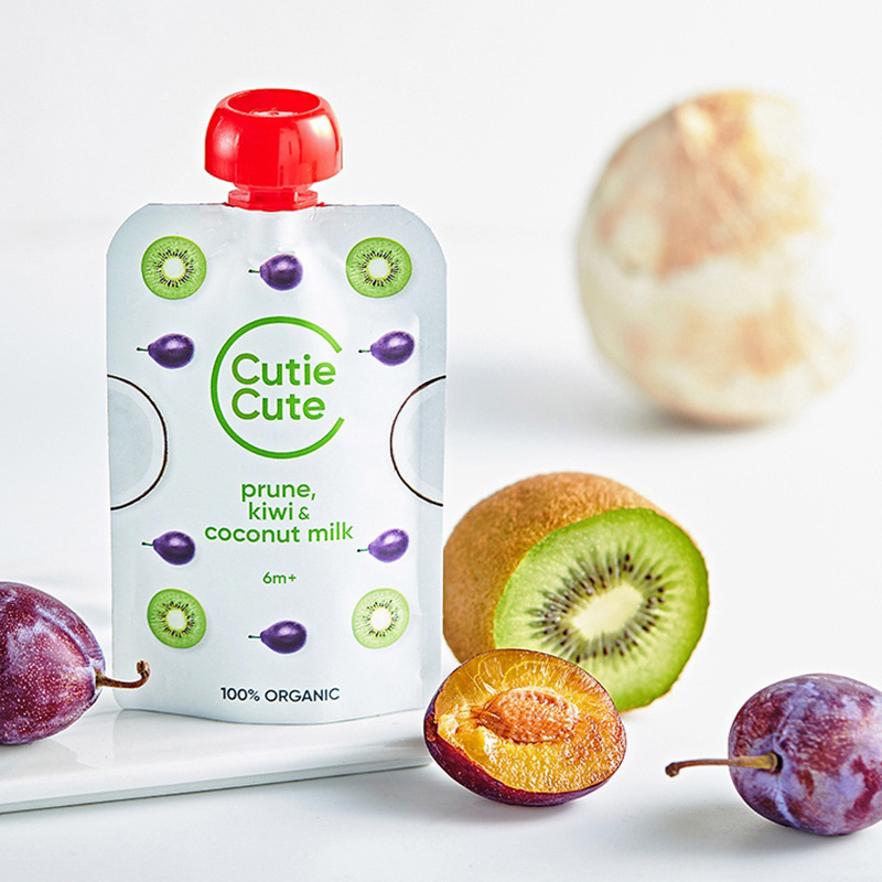 Custom Logo Reusable Recyclable Fruit Puree Spout PouchOK Packaging4)