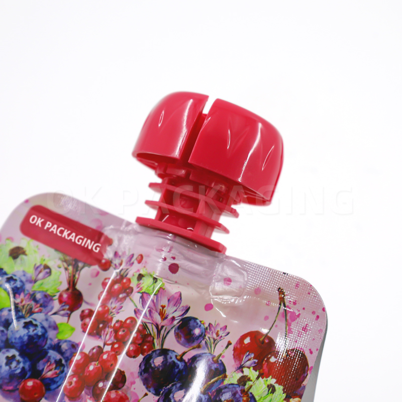 Custom Small Capacity Beverage and Jelly Packaging Bag Spout Pouch Bags (7)