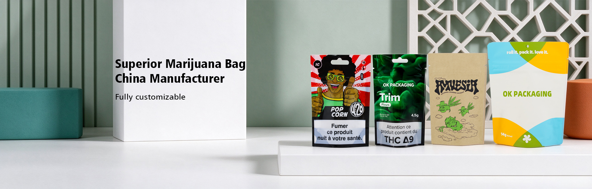 Custom Stand Up Child Resistant Bags  Certified CR Pouches Wholesale (2)