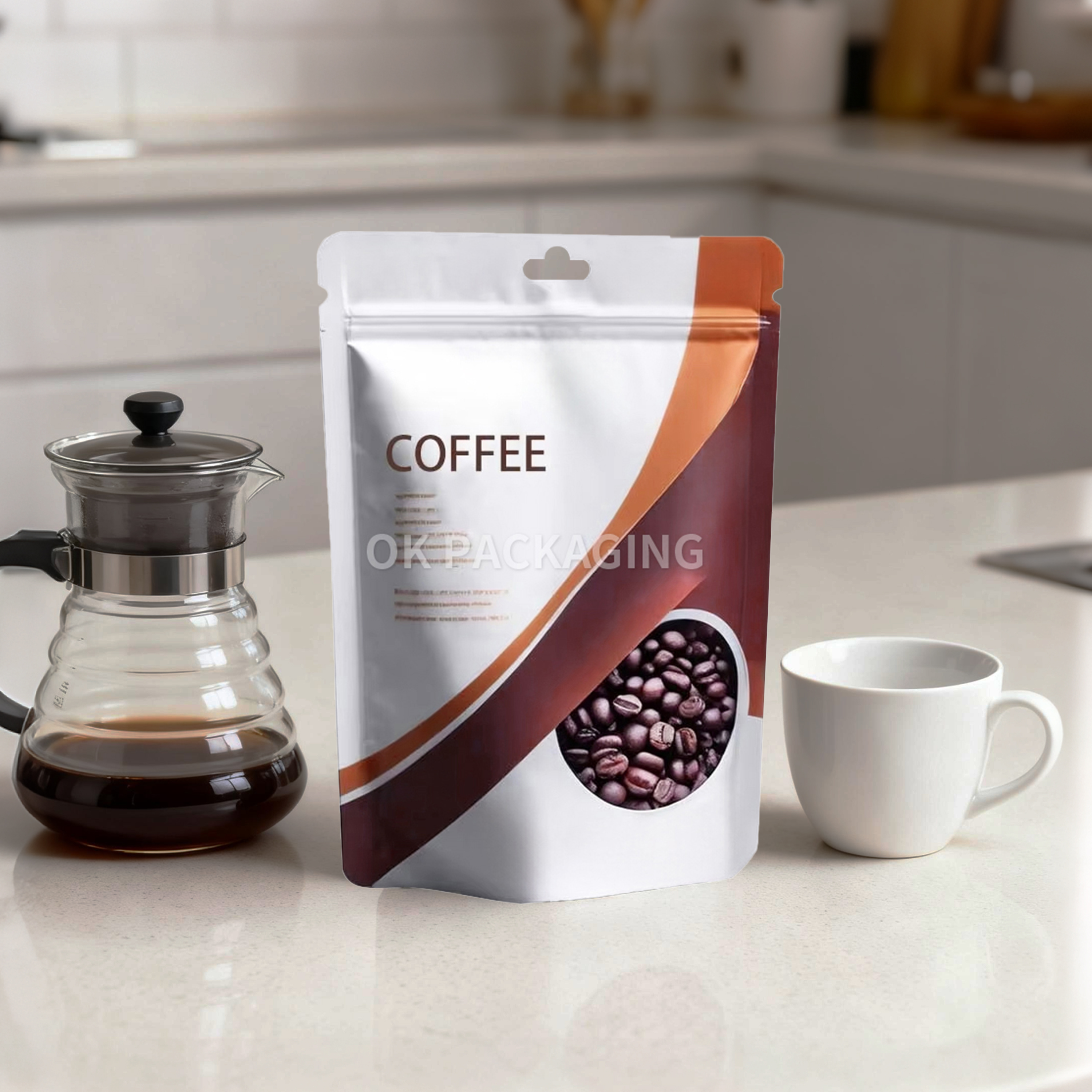 Aṣa Iduro Apo Apo ti Kofi Olupese pẹlu Valve 、Zipper (9)