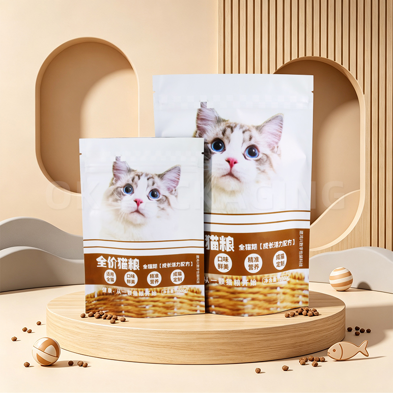 Custom Stand Up Zipper Cat Food Bags - Pet Food Bags Manufacturer (2)