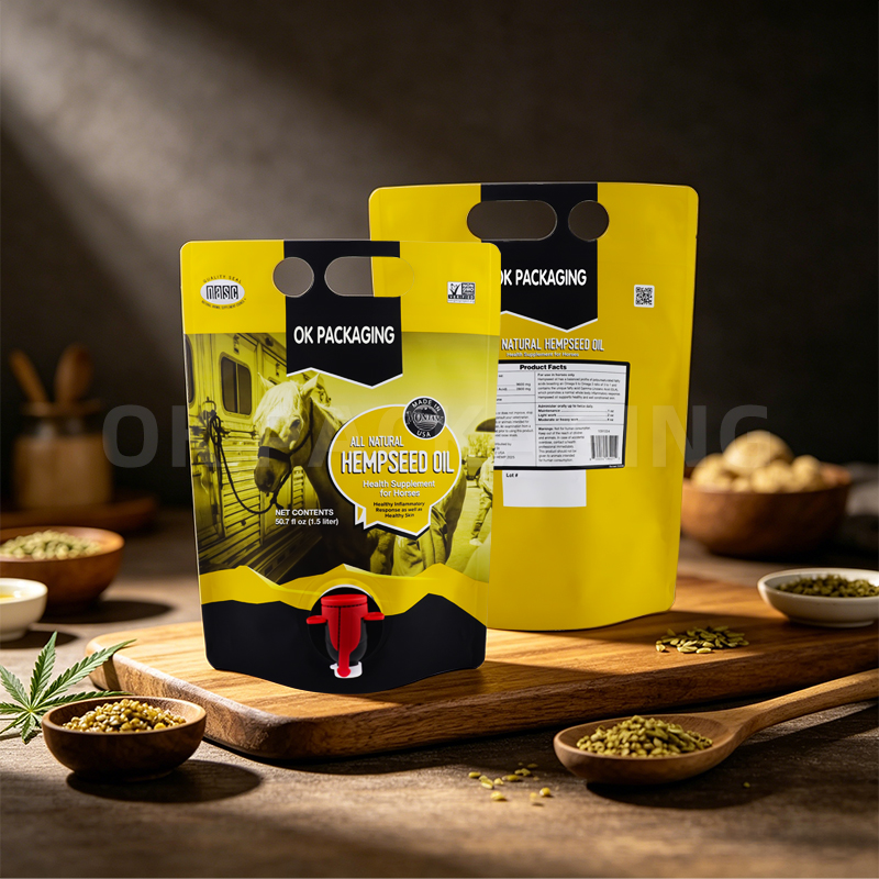 Customized Printed 1.5L-10L Stand up Pouch with Dispensing Tap with Logo (3)