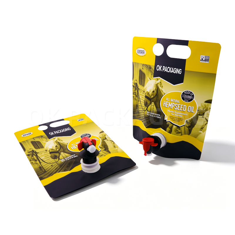 Customized Printed 1.5L-10L Stand up Pouch with Dispensing Tap with Logo (9)