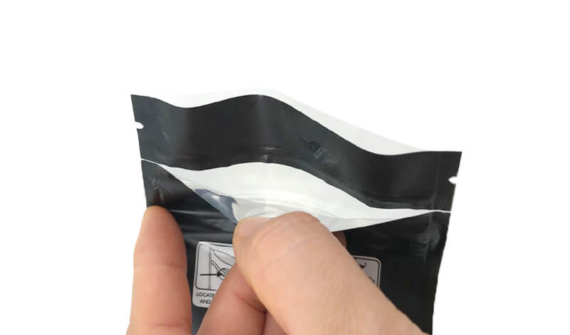 Hidden side zipper prevents children from opening the bag