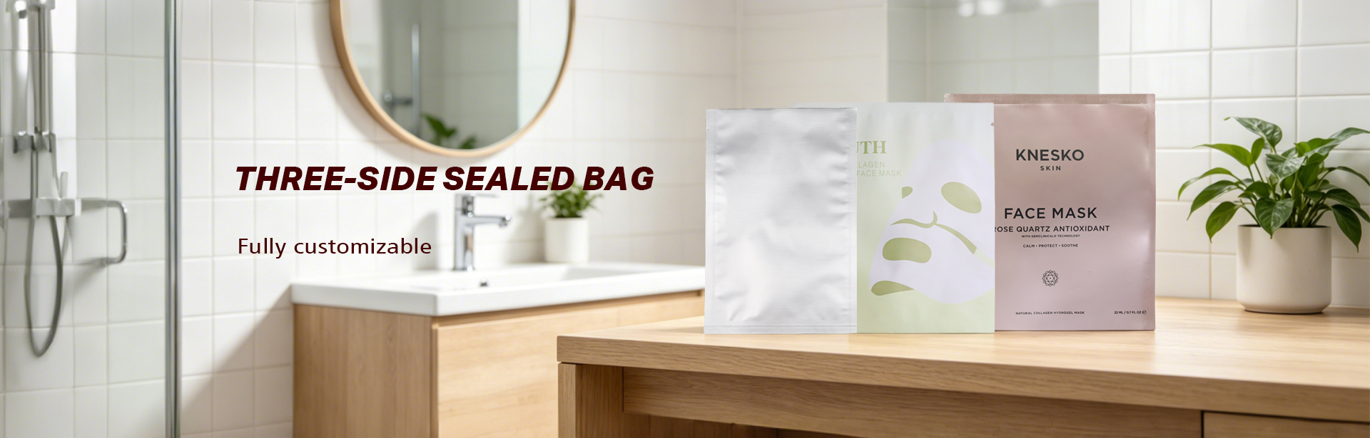 In Stock 120x175mm PETALPE 11C Three Side Seal Facial Mask Pouches (10)