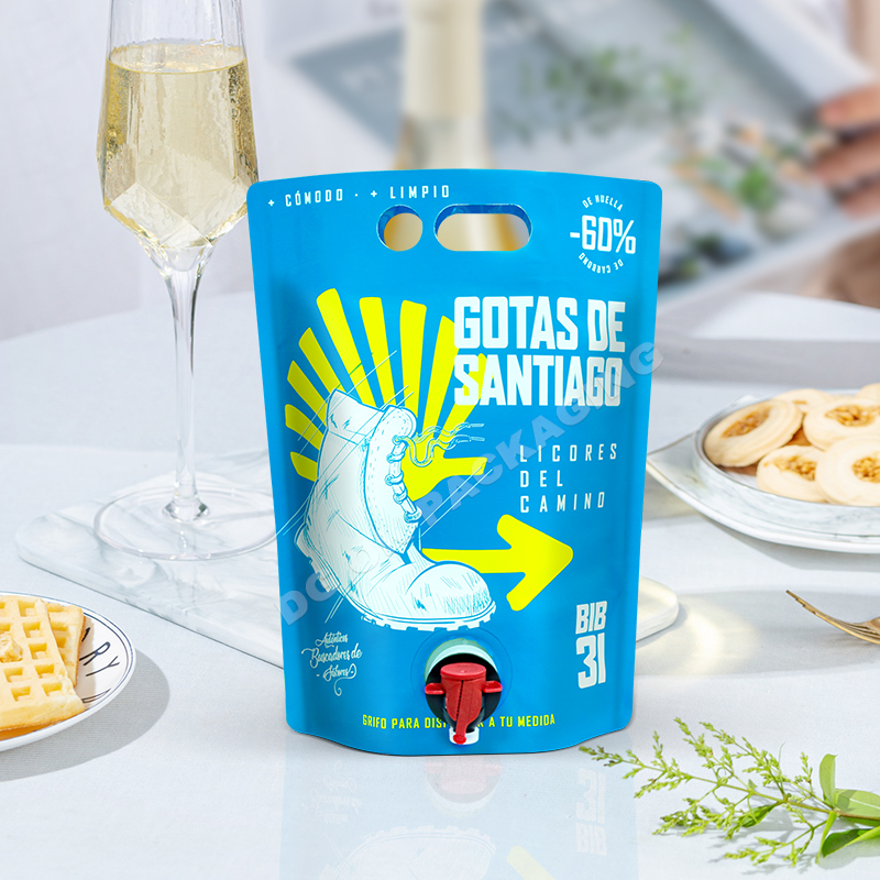 Laminated Aluminum Wine Bag with Valve for Liquid Packaging (3)