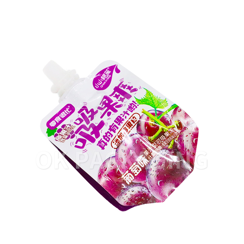 Mini Stand Pouch Spout Food Grade Printed Jelly Bag4