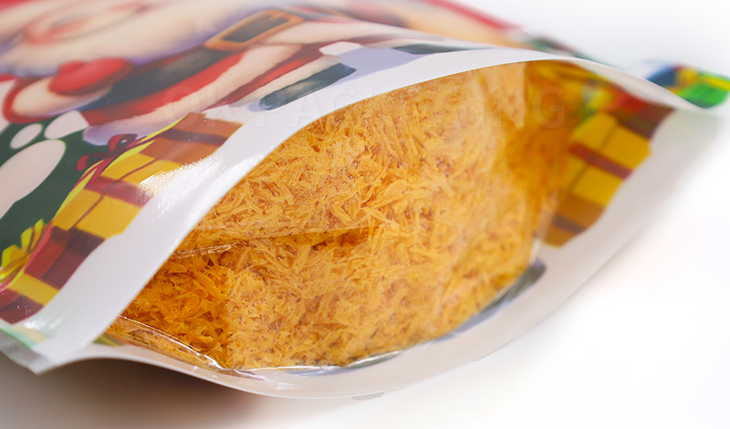 Resealable Christmas Stand Up Pouch with Handle (13)