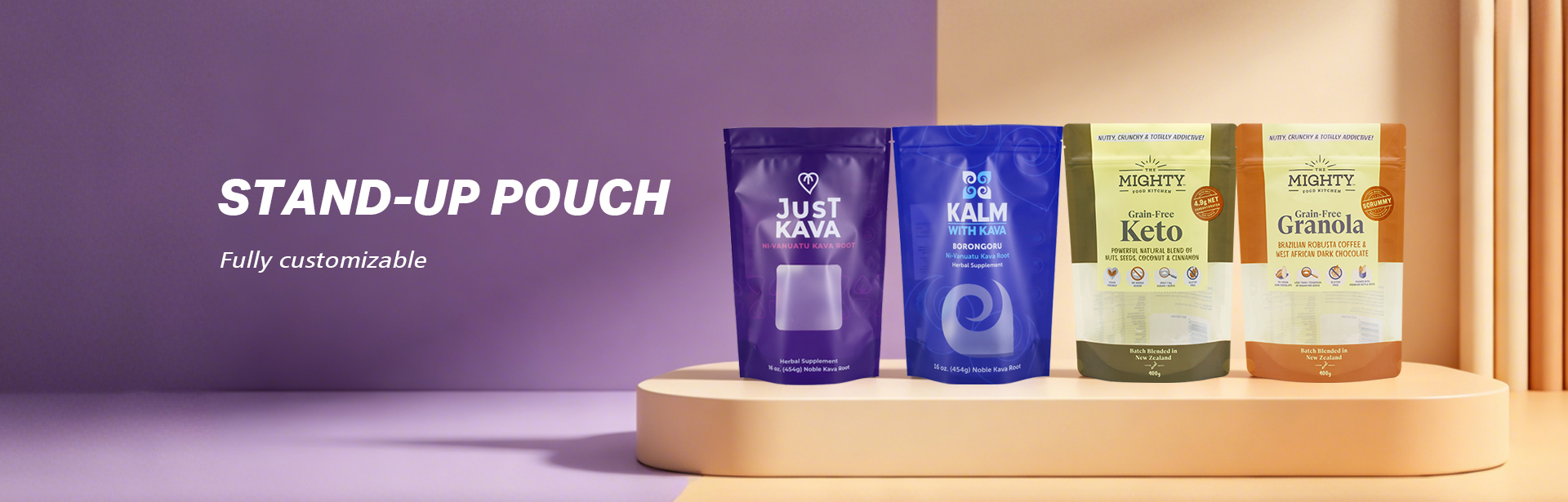 Stand Up Pouches With Clear Window For Herbal Powder  Wholesale Custom Print Factory (7)