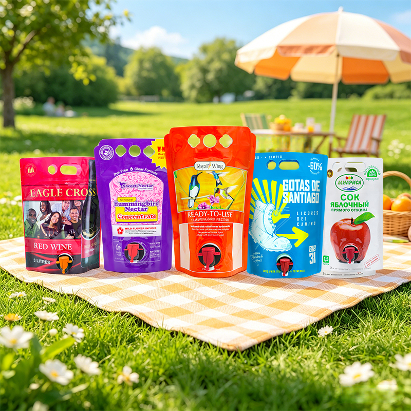 laminated wine pouch