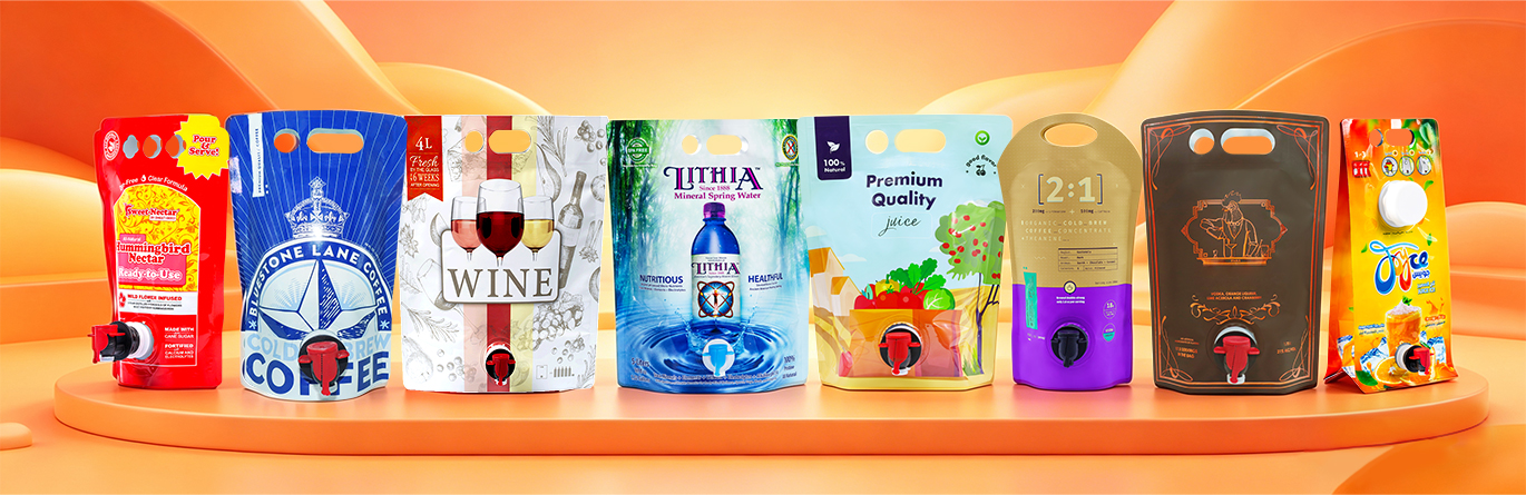 laminated wine pouch